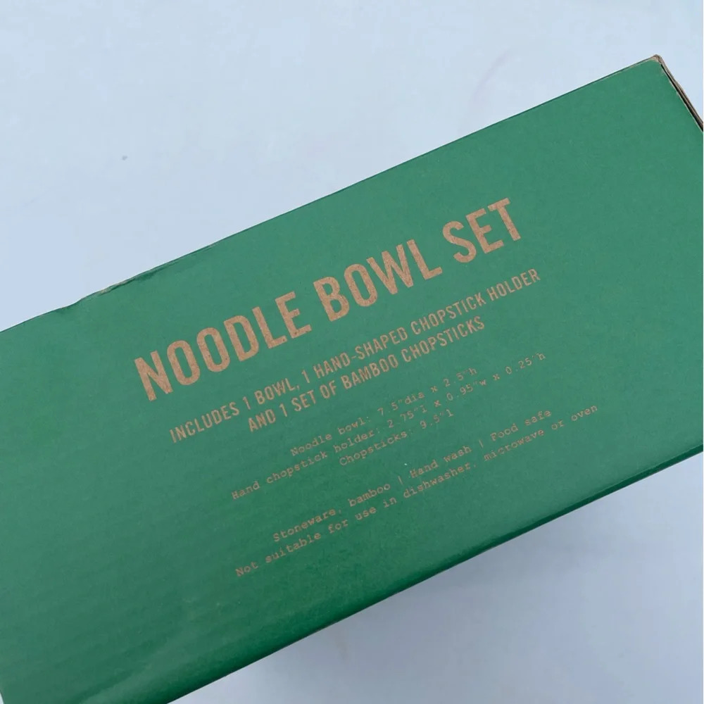 NWT Urban Outfitters Hand Ramen Bowl Set - Picture 6 of 14